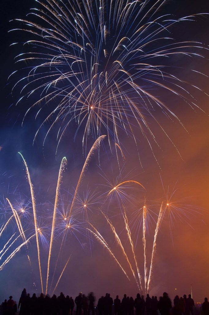 firework, silvester, night